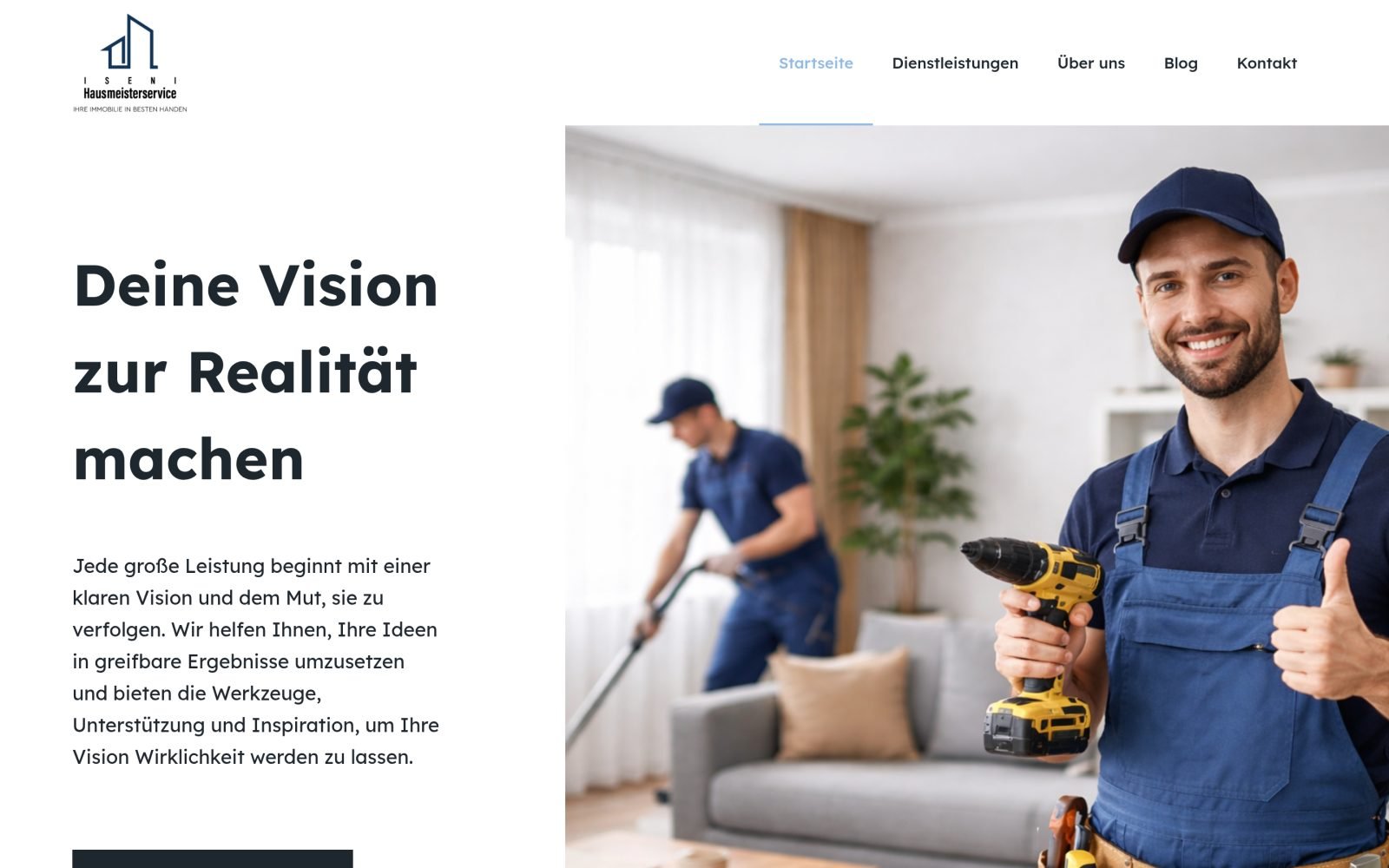 Iseni HausMeisterService website